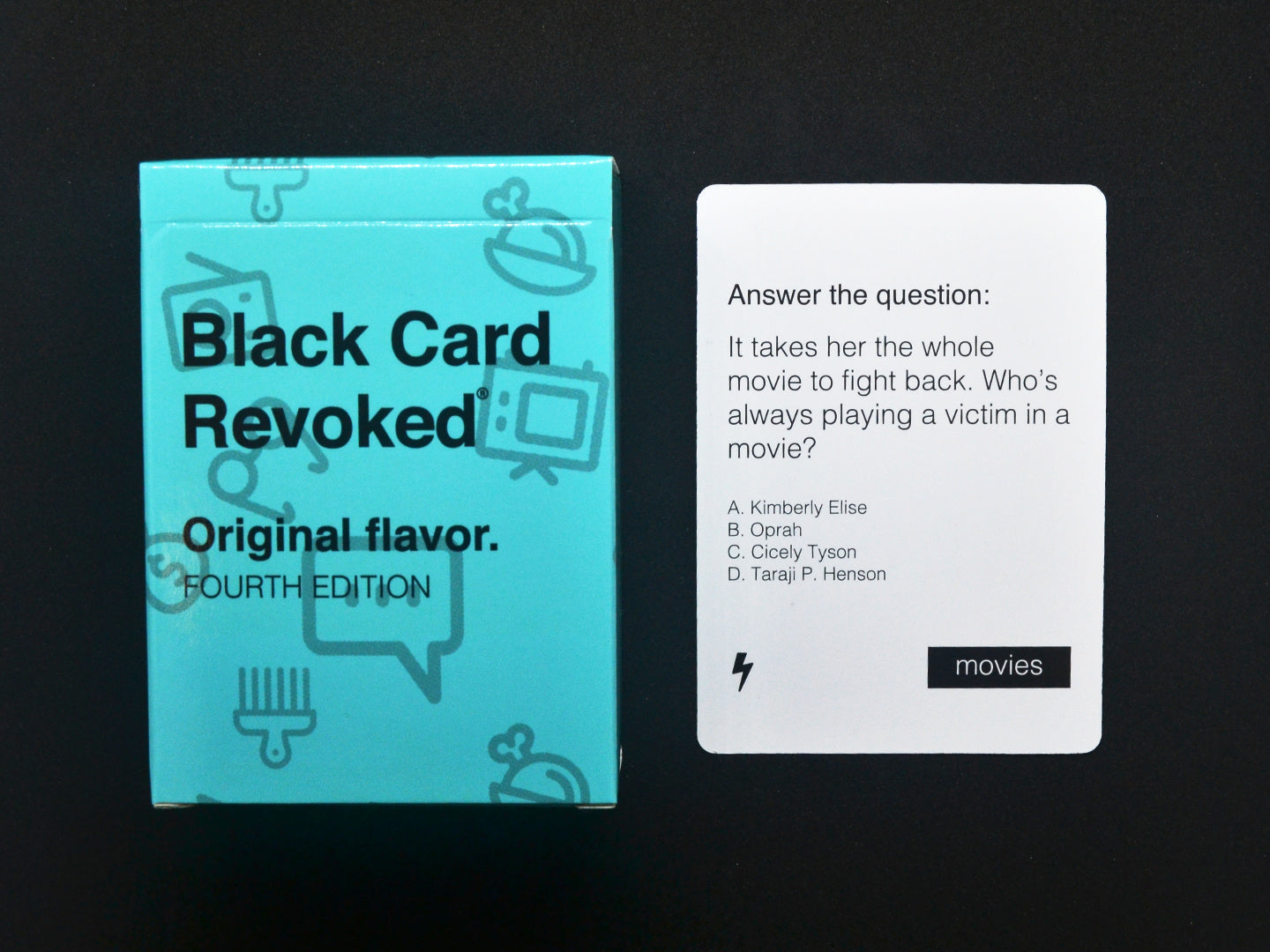 Picture of Black Card Revoked game and cards