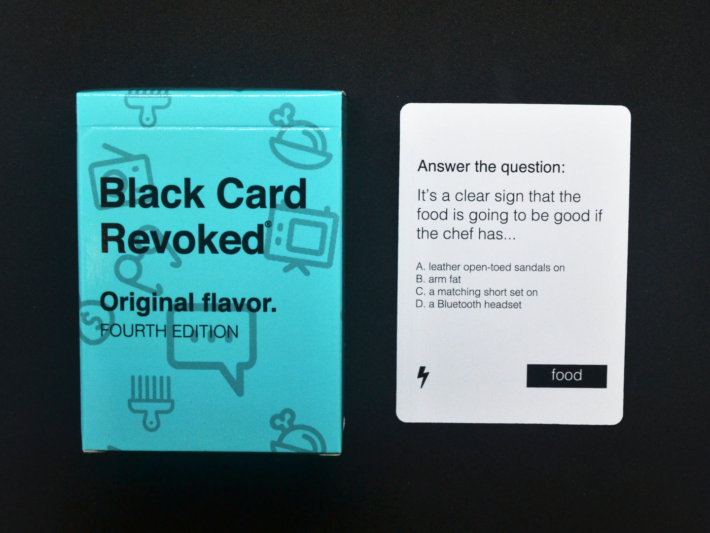 Picture of Black Card Revoked game and cards